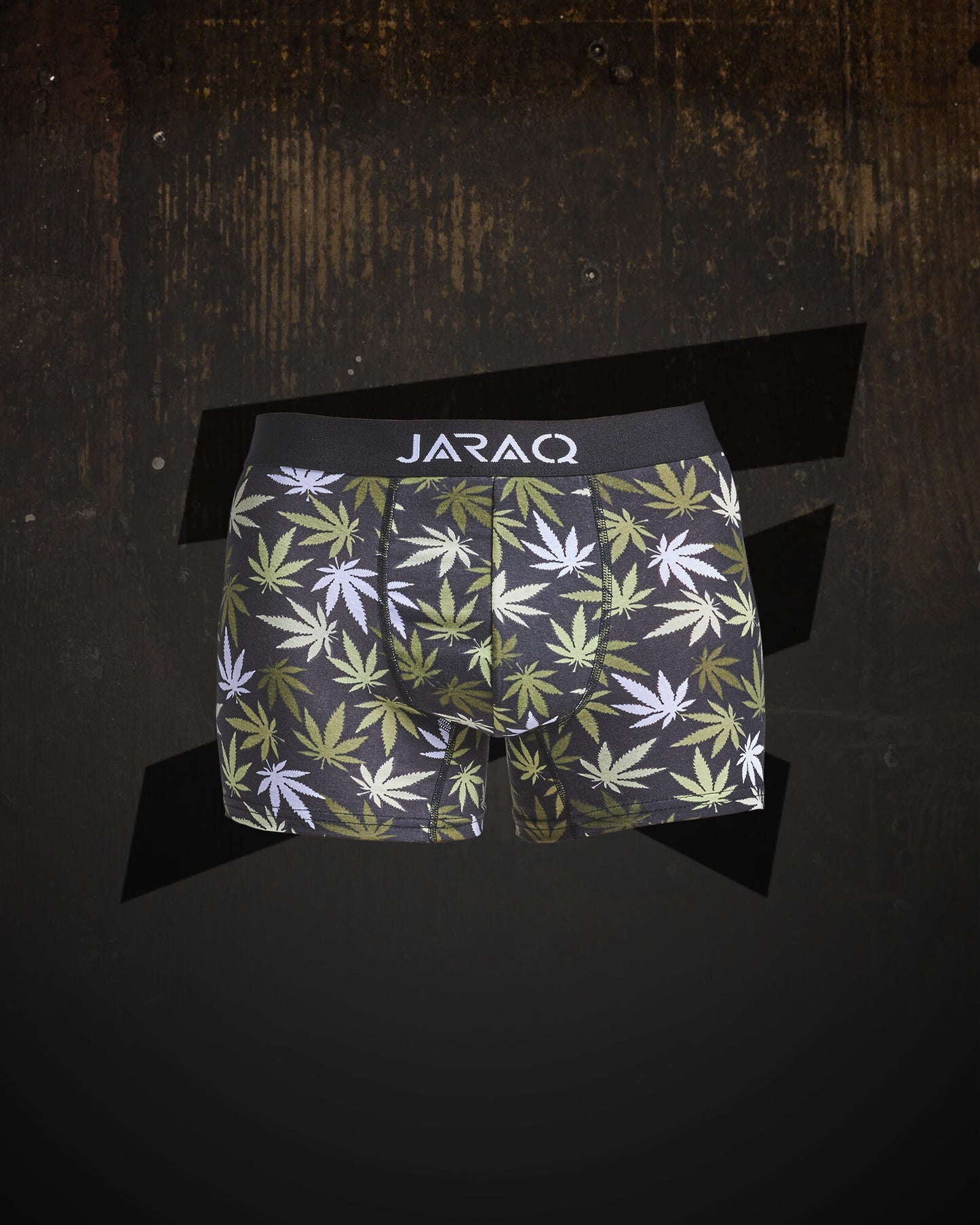 Herren Baumwolle Boxershorts Schwarz Hanf